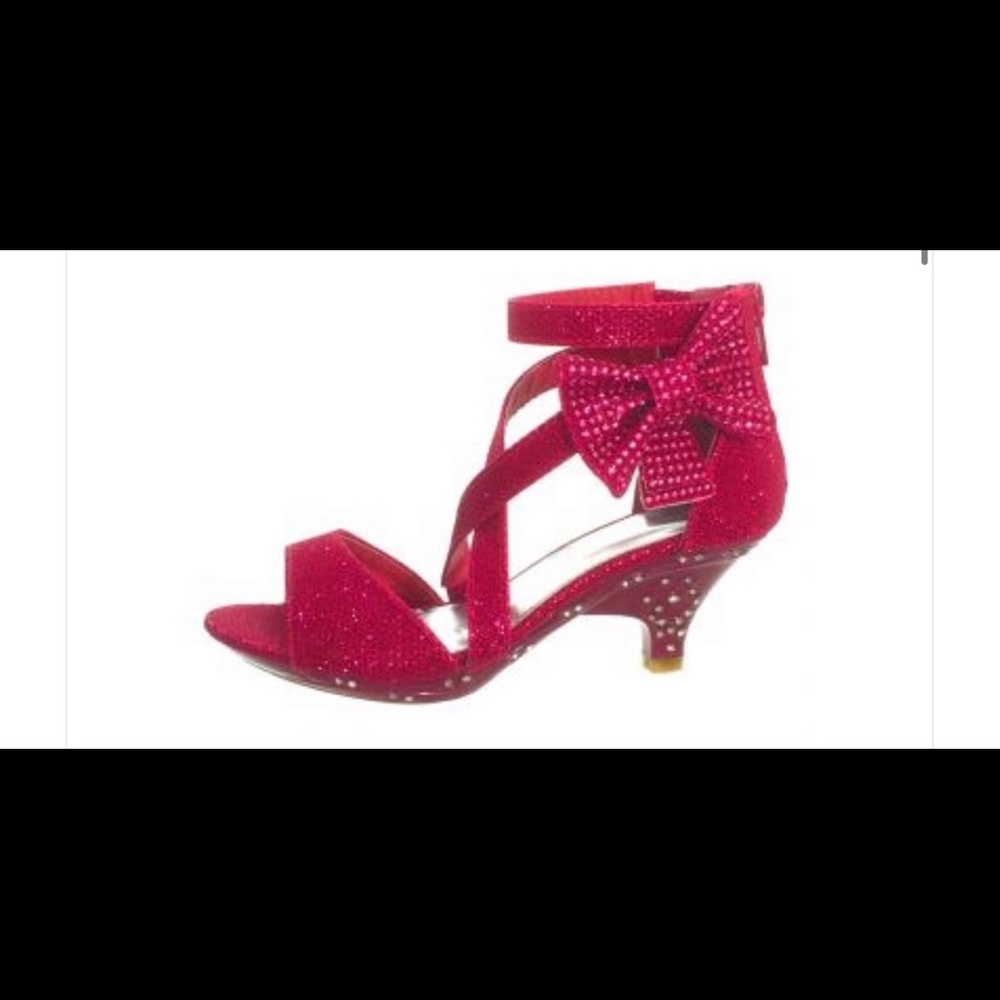 Hot pink fushia shoes dress for pageant